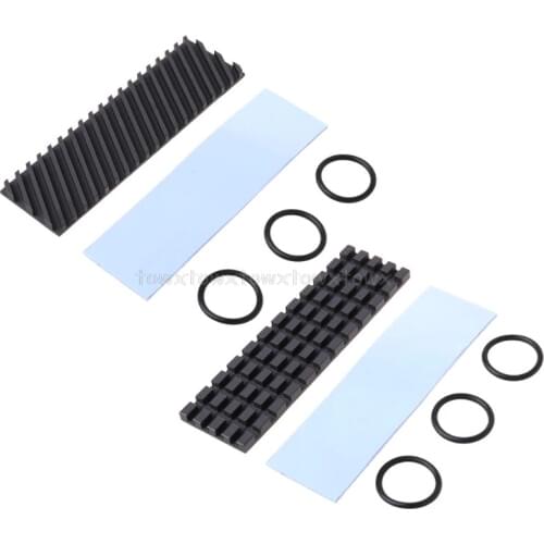 Pure Copper Graphene Heatsink M.2 Heat Sink Thermal Pad Cooler for For NGFF 2280 PCI-E NVME SSD N15 19 Dropship