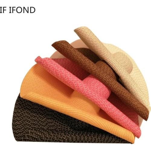 Oversized Foldable Women Straw Hat Large Brim Summer Sun UV Protection Beach hats Wholesale 2021 New Fashion