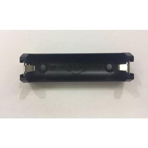 1Pcs/lot Plastic 1*AA 14500 Size Battery Holder Spring Clip Black Battery Box With Pin For Soldering Connecting