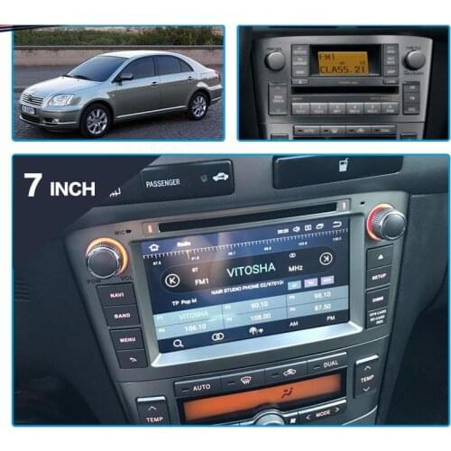 Android 10.0 RAM 4G DVD Stereo Multimedia For Toyota Avensis/T25 2003-2008 Radio GPS Navigation Video Auto Audio Navigation Head
