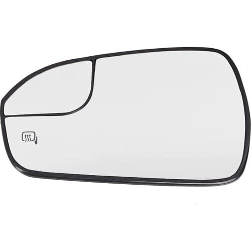 Rearview Side Door Mirror Glass Power Heated for 2013-2020 Ford Fusion W/Rear Holder