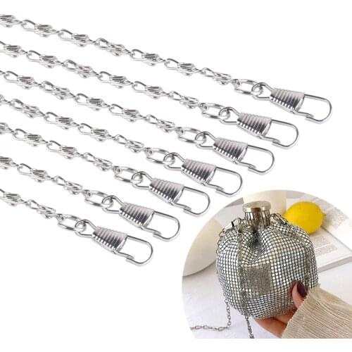 1PC Fashion Metal Long 35cm Strap Chain For Shoulder Cross Body Bag Handbag Purse Strap Accessories 2 Colors