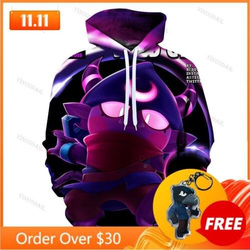 GENE Leon Childrens Wear Kids Hoodies Shooting Star, Game 3d Browlerss Boys Girls Sweatshirt Long Sleeve Tops Teen Clothes