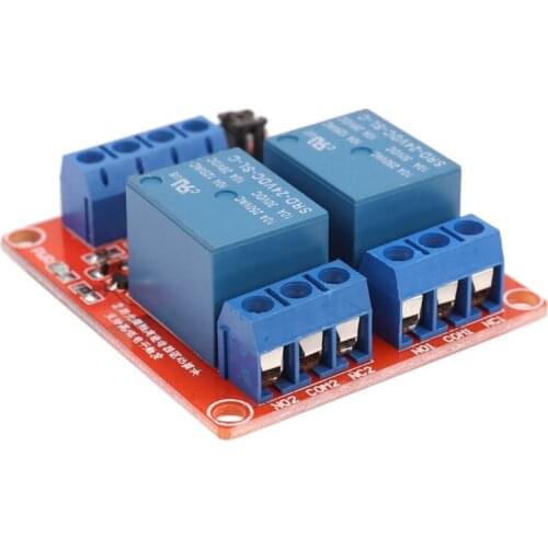 DIY 2-CH High/Low Level Relay Expansion Circuit Board Module DC 24V