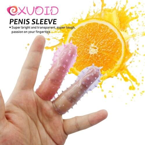 EXVOID G-spot Clitoris Stimulator Vaginal Massager Female Masturbator Finger Sleeve Adult Sex Toys for Women No Vibrator Dildo