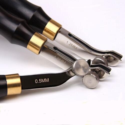 Leather Edge Line Manual DIY Adjustable Stainless Steel Leather Edge Craft Tools Leather Working Punching Tools