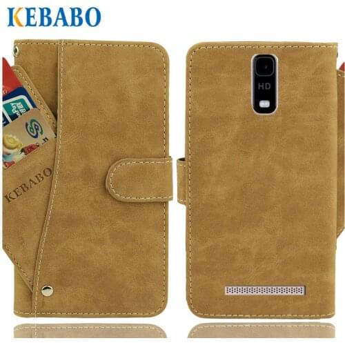 Leather Wallet XGODY Y18 Case 6" Flip Vintage Leather Front Card Slots Cases Cover Business Phone Bags