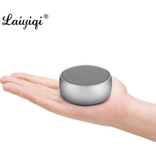 Laiyiqi Metal texture Bluetooth speaker mini radio AUX HiFi Stereo altavoz portatil enceinte bluetooth portable puissant coluna