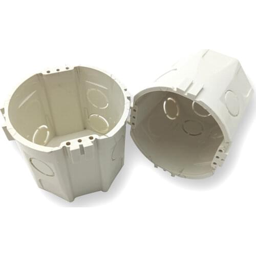 EU Standard Mounting Box Round Shape Internal Cassette Inside Box Switch and Socket Wiring Back Box