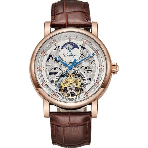 Top Brand Watch Men Leather Business Waterproof Watches Mens Luxury Sport Automatic Wristwatch Wrist Watch Relogio Masculino