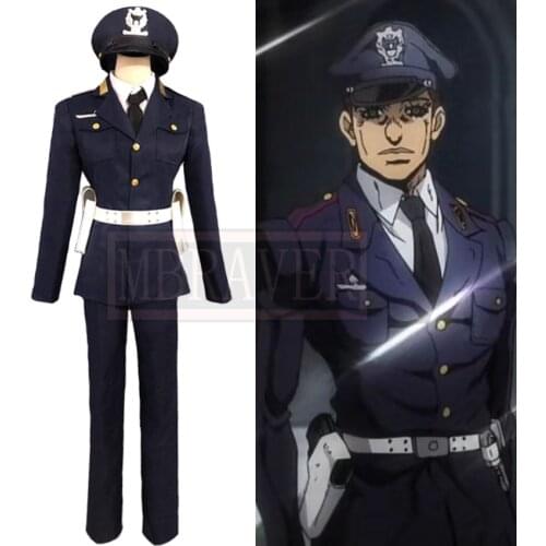 JoJos Bizarre Adventure Leone Abbacchio Military uniform Cosplay Costume Halloween Party Uniform Outfit Custom Made Any Size