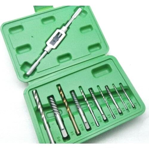 New 11pcs/set 3MM-10MM Damaged Screw Extractor Drill Bits Guide Set Broken Speed Out Stripped Screw Extract Remover Set