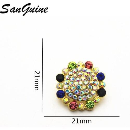 New Snap Jewelry Rhinestone Crystal Sunflower Flower 18mm Snap Buttons Snap for Silver Leather Snap Bracelet Button Jewelry