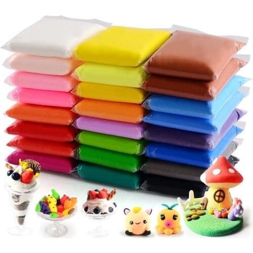 36 Colors/Set Super Light Soft Clay Antistress Plasticine Supplies Sand Fidget Gum Polymer Clay for Kids DIY Educational Toys