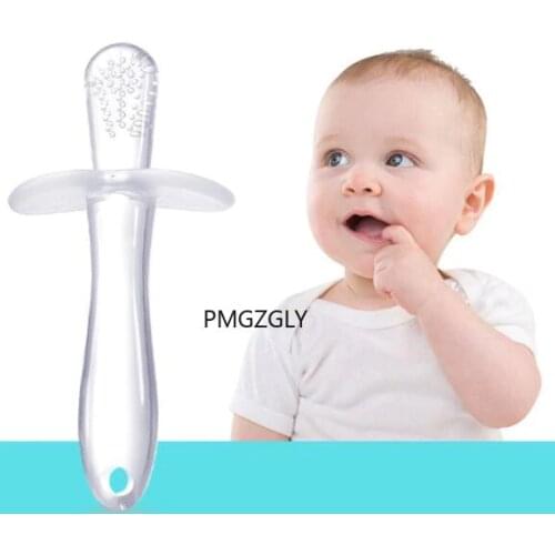 Teething Toys Child Chews Teether Toothbrush Dental Care Baby Care Safety Silicone Baby Teether Infant Molar Stick Toddler