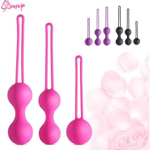 Balls Trainer Silicone Ben Wa Balls Vagina Tightening Kegel Exerciser Vibrator Ball Vaginal Sex Toys for Women Adult Sex Product