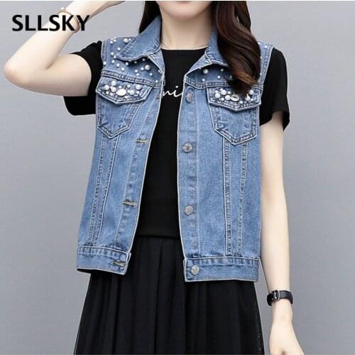 Женские джинсовые жилеты SLLSKY China At AliExpress