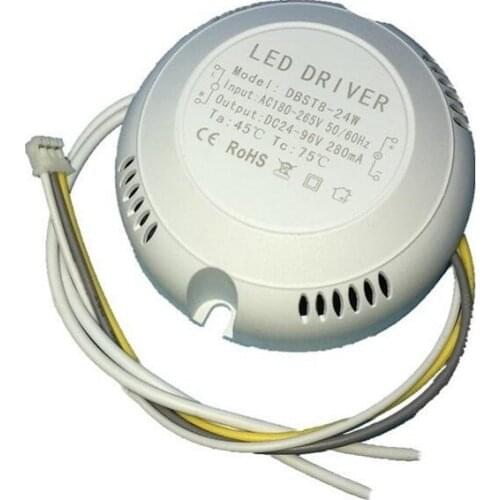 IN 220V Segmented color temperature LED drive 8W 12W 18W 24W Two Color White Warm white light power ceiling dimming Driver x10