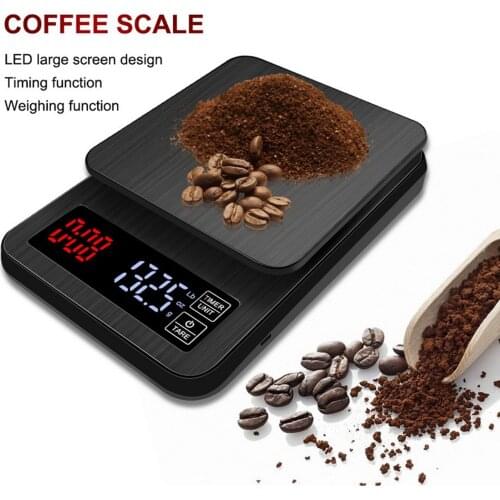 High Precision Coffee Scale with Timer Mini Digital Weighing Scale for Kitchen Use