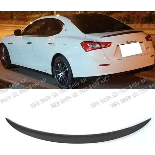 For Maserati Ghibli Carbon Fiber Rear Spoiler Trunk Wing Wald Style 2014 2015 2016 2017- UP