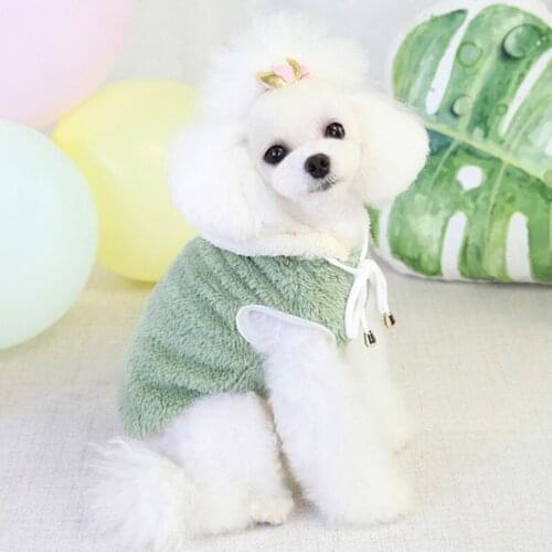 Winter Warm Cat Dog Jacket Hooded Fleece Cute Dog Clothes for Small Medium Dogs Cats Clothing Costumes