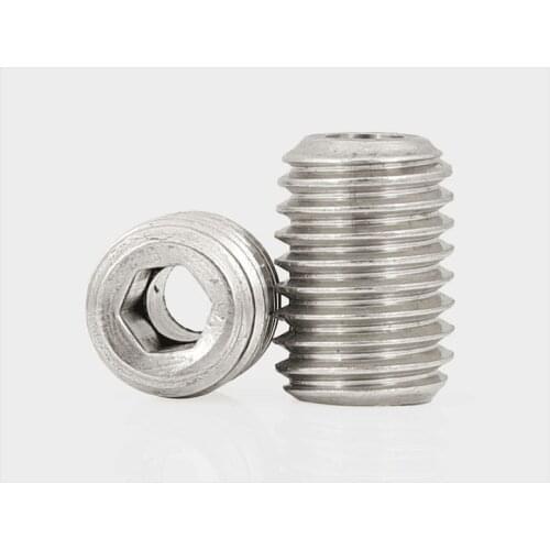 1pcs M14 M16 hollow set screw headless through thread bolt straight line screws bolts 304 stainless steel thread nail