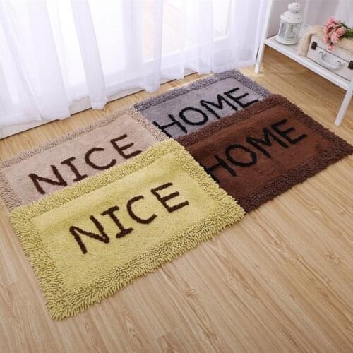 1Pcs High-Grade Thicken Soft Anti-skid Dustproof Chenille Water Absorption Carpet Floor Rug Living room carpet Toilet Bath Mat