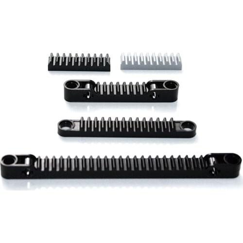 10Pcs/Lot High-tech Gear Rack 1x13 with Axle and Pin Holes Compatible with Technical Gears 64781 Bricks Blocks DIY Toys
