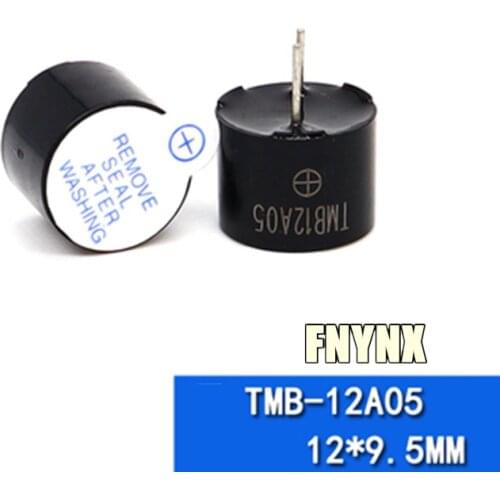 100PCS Integrated Active Electromagnetic Buzzer 5V 12 * 9.5mm DC TMB12A05 Sounder Alarm High Temperature Resistance