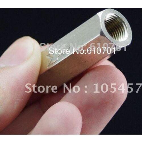 2pcs 1/8" BSPP Female Full Ports Air Check Valve One Way Non Return Nickel-Plated Brass Valve