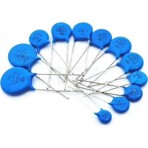 20PCS Varistor 10MM 10D102K 151K 180K 330K 391K 470K 471K 560K 561K 680K 681K 820K 821K 911K