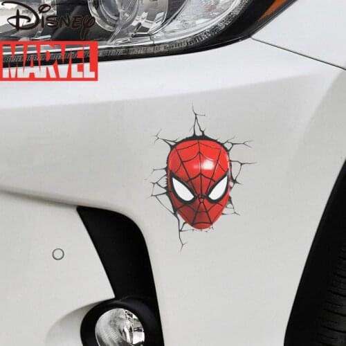 Disney Marvel 3D Spider-Man Car Sticker Spider-Man Creative Cartoon Decoration Doll Car Door Anti-scratch Decoration Sticker