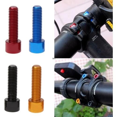 4pcs/bag Bicycle Handlebar Stem Screw M5x17mm Aluminum Alloy Bolt Fixed Gear MTB INY