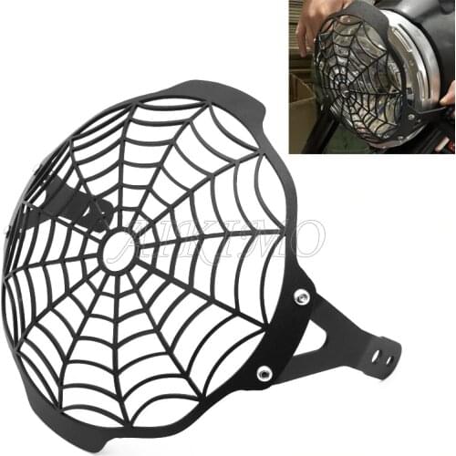 Motorcycle Accessories Headlight Cover Protector Black Metal For DUCATI Scrambler 800 400 EP EVOTECH Scrambler800 400