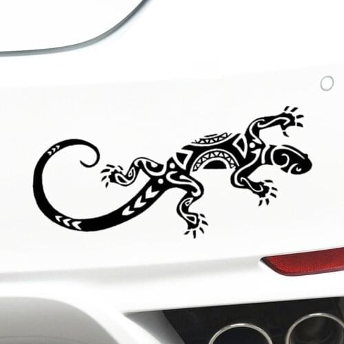 Car Stickers Gecko Reptile Funny Creative Decoration Decals For Trunk Windshield Auto Tuning Styling KK Vinyls15*6cm