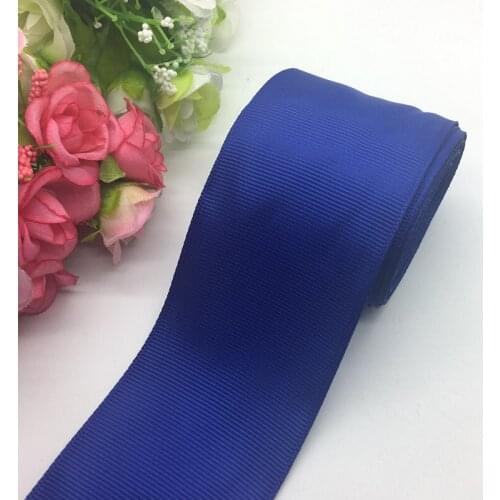 3yards/lot 2Inch 50mm Wide Blue Grosgrain Ribbon Hair Bows Wedding DIY Crafts