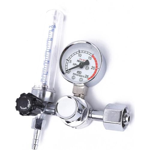 0-25MPa Argon Regulator Argon Flow Meter Air Pressure Regulator Gauge For Weld Mig Tig Welding Pressure Reducer flowmeter
