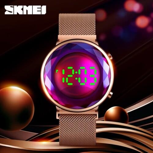 Fashion Ladies Watch Luxury LED Light Display Digital Watch Waterproof Top Brand SKMEI Wristwatch Casual Womens Watches Clock