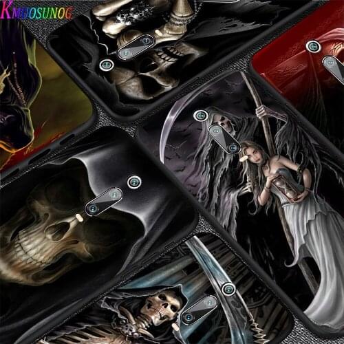 Cool Evil Grim Reaper For Xiaomi Redmi 4X 5 5A 6 6A 7 7A K20 8 8A GO 10X Plus Pro (4G/5G) Silicone Soft Black Phone Case