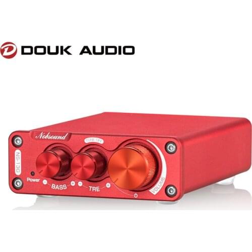 Douk Audio NS-13G Mini TPA3116 Digital Power Amplifier HiFi Class D Stereo Desktop Audio Amp 100W*2 for Home Stereo Speaker