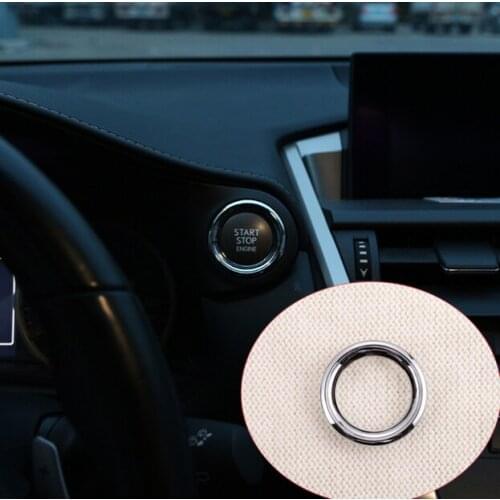 For Lexus NX200 RX200t CT200H ES200 300H 2016-2017 ABS Chrome Car Start Engine Stop Ring Trim Auto Accessories