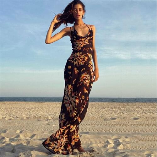 KAIWZBJUN Summer Dresses With Print