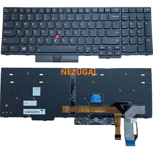 US English Keyboard For Lenovo Thinkpad E580 E585 E590 E595 T590 P53S L580 L590 P52 P72 P53 P73 Laptop 01YP560 With backlight