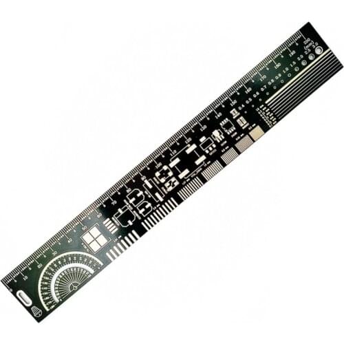 20cm Multifunctional PCB Ruler EDA Measuring Tool High Precision Protractor Accurate Metal 200mm