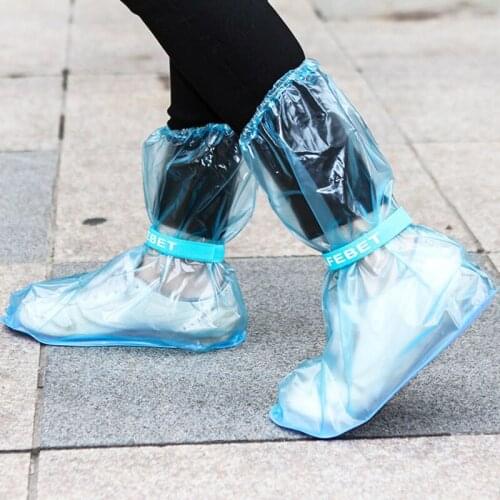Reusable Motorcycle Cycling Bike Rain Boot Shoes Covers PVC Waterproof Rainproof Thicken Non-slip Shoes Cover XF01