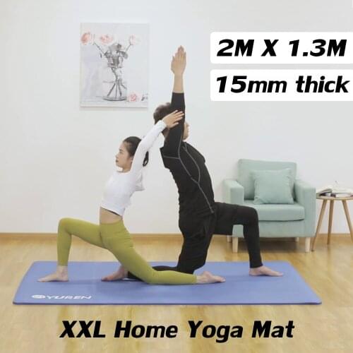 Extra Large Yoga Mat 200X135cm Ultra Thick 20mm ECO NBR Foam Home Gym Cardio Pilates Yoga Fitness Sport Comfort Workout