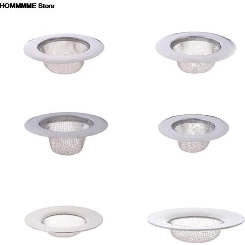 New Stainless Steel Bathtub Hair Catcher Stopper Shower Drain Hole Filter Trap Metal Sink Kitchen Bathroom Strainer