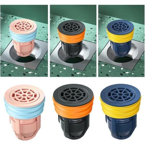 One Way Valve Toilet Deodorant Floor Drain Toilet Floor Drain Bathroom Inner Core Sewer Pest Control Silicone Seal Anti-odor