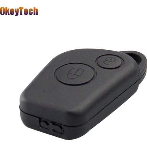 OkeyTech 2 Button Key Shell No Blade Replacement Keyless Entry For Citroen Saxo Berlino Xsara Picasso Auto Key Fob Case Cover