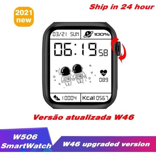 IWO W506 Men Women Smart Watch 40mm 44mm custom dial Bluetooth Call Two buttons wireless charger Smartwatch Heart Rate pk w46